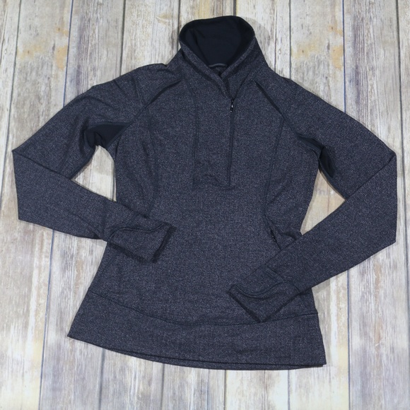 lululemon athletica Tops - Lululemon Think Fast Pullover Herringbone Run